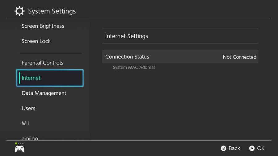 Open network settings
